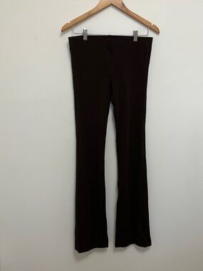 SPRWMN wide leg yoga pant trouser in chocolate brown size large